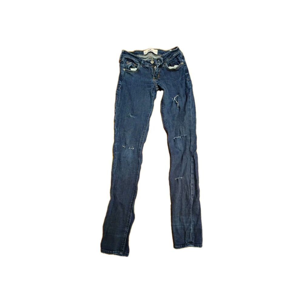 Hollister Women's 24x31 Super Skinny Denim Jeans Y2K Boho